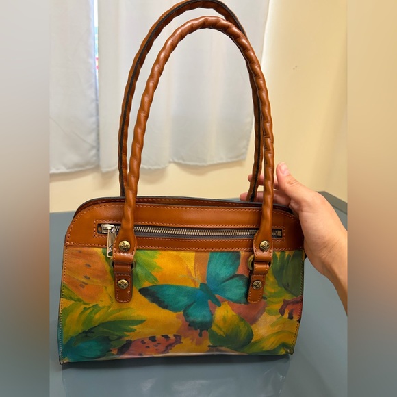 Patricia Nash Calvi Watercolor Butterfly Satchel - Picture 6 of 14